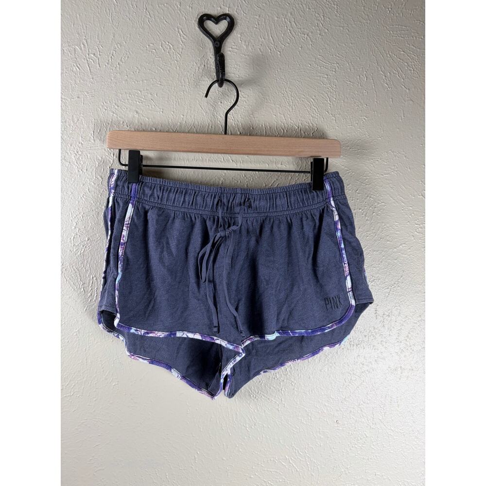 Y2K VS PINK Micro Mini Shorts Size Small Purple Loungewear Preppy Athleisure